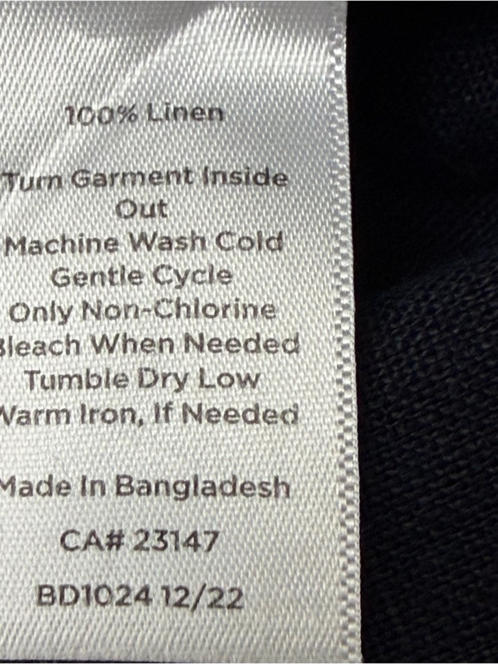 Talbots 100% Linen Utility Jacket Navy M Coastal Breathable Nautical Old Money - Picture 9 of 10